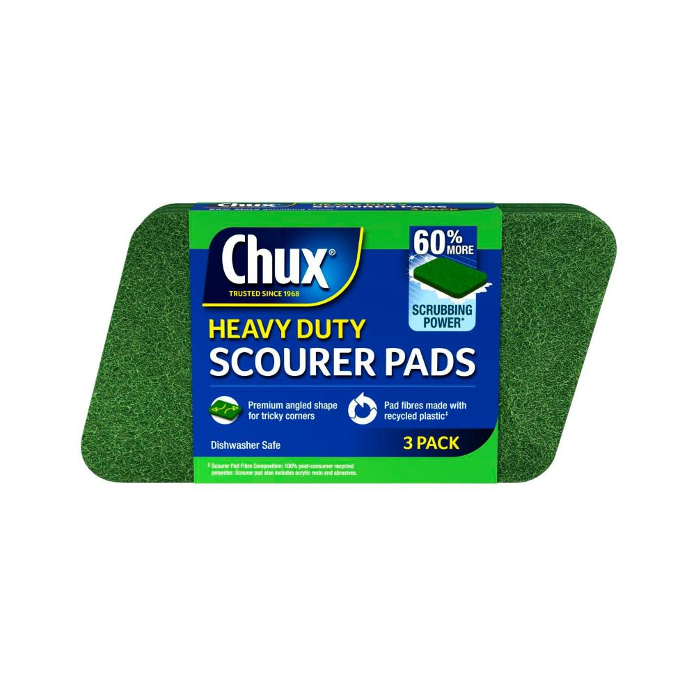 Chux Heavy Duty Scourer Pads - 3 pack