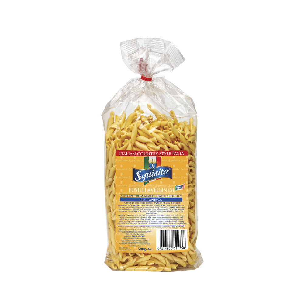 Squisito Pasta Fusilli Avellinesi - 500 GRAM