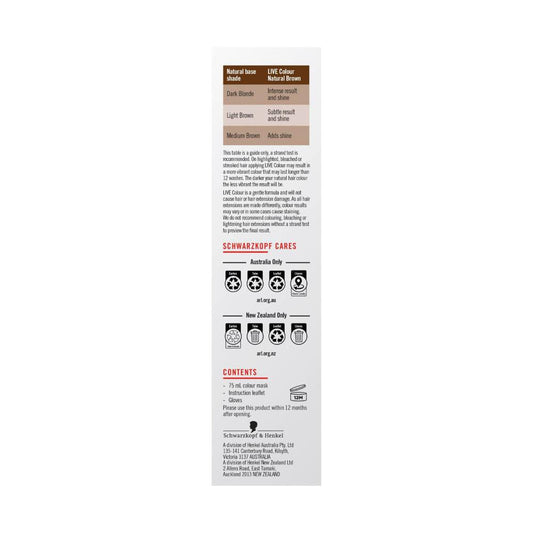 Schwarzkopf Live Colour Natrual Brown - 1 pack