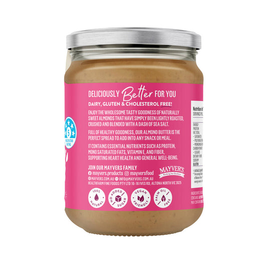 Mayvers Smunchy Natural Almond Butter - 240g