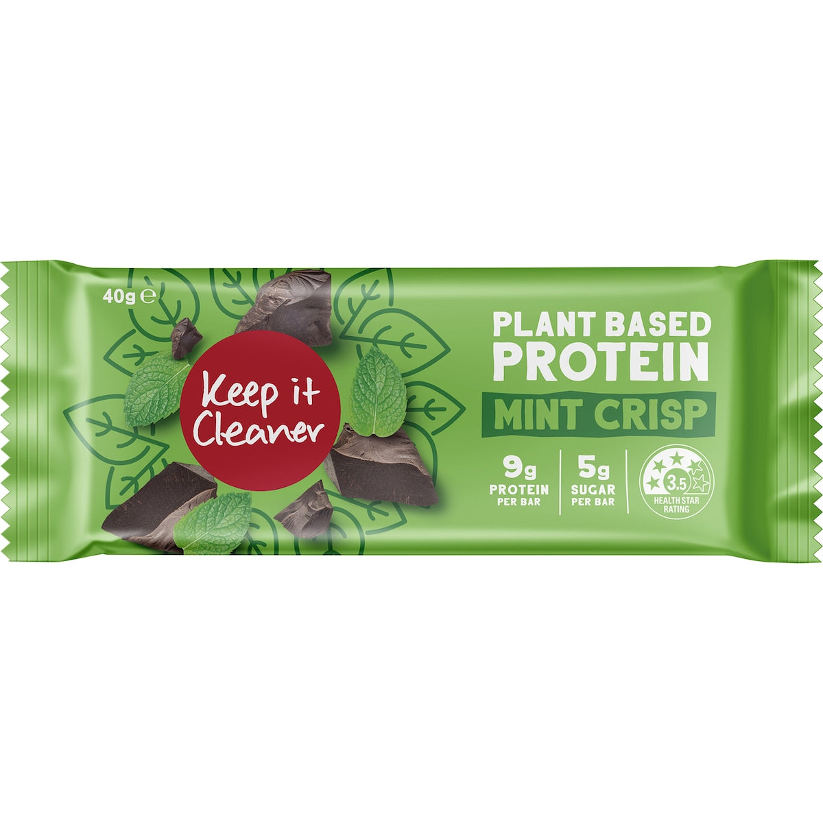 Keep It Cleaner Plant Based Protein Mint Crisp 40g