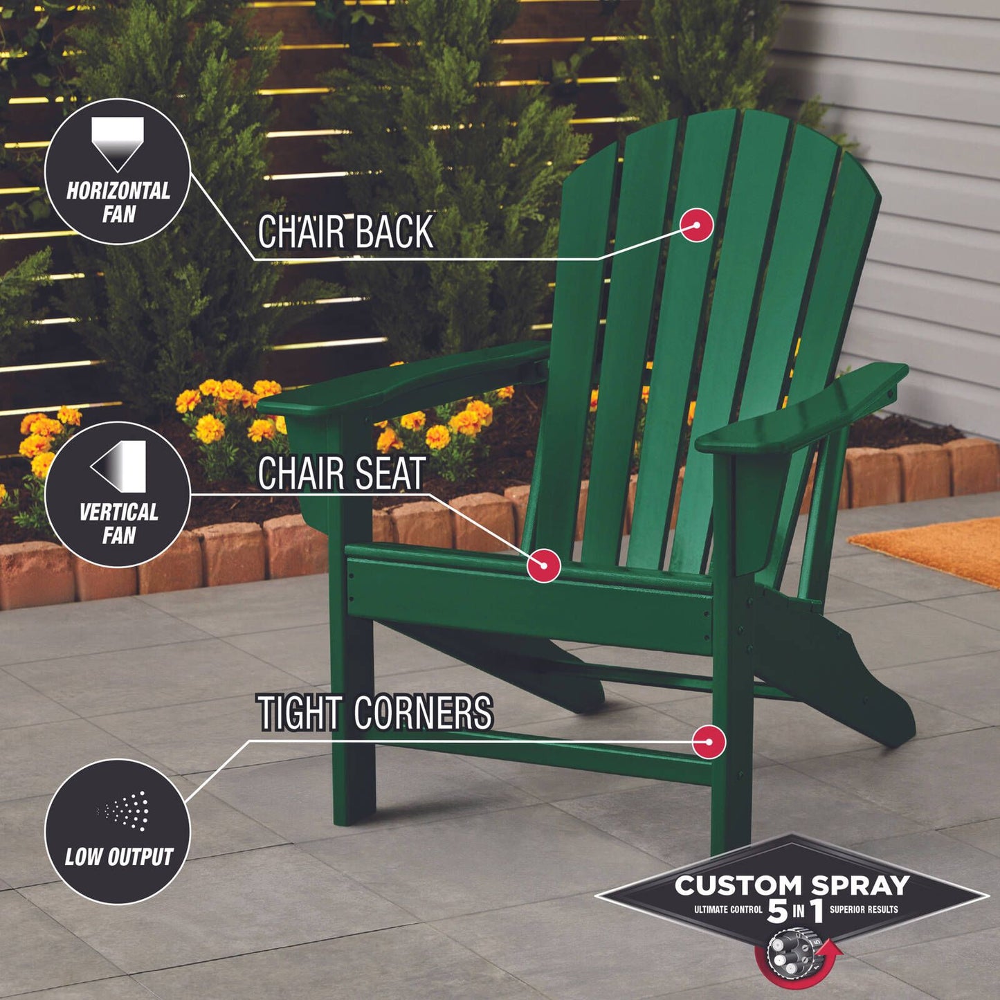 Rust Oleum Custom Spray - 5 in 1 - Gloss Dark Hunter Green - 340g