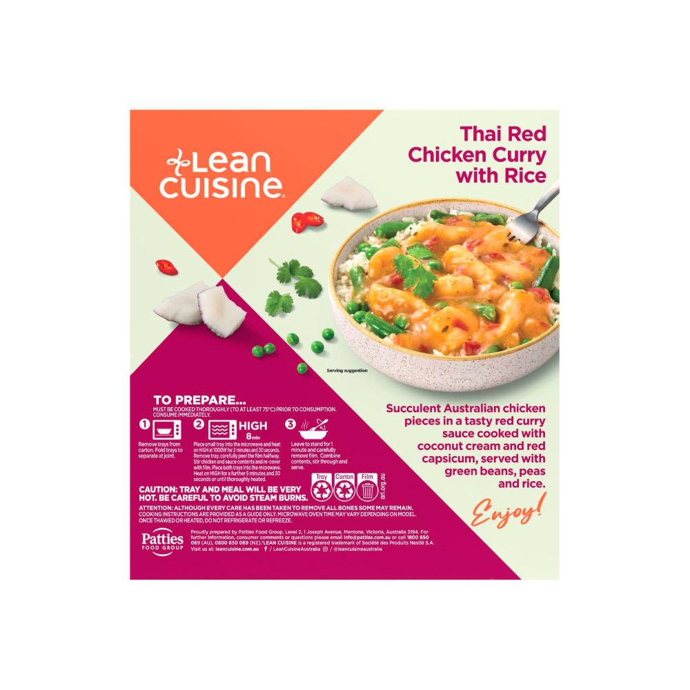 Lean Cuisine Thai Red Chicken Curry With Rice - 375g