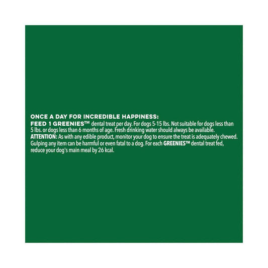 Greenies Canine Dental Dog Treats Original Teenie 170g - 22 pack