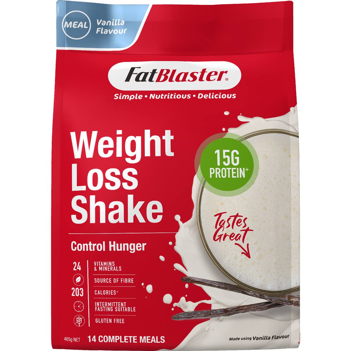 Fatblaster Weight Loss Shake Vanilla 465g