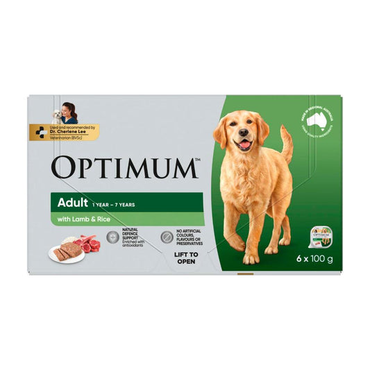 Optimum Dog Food Lamb And Rice - 6 pack