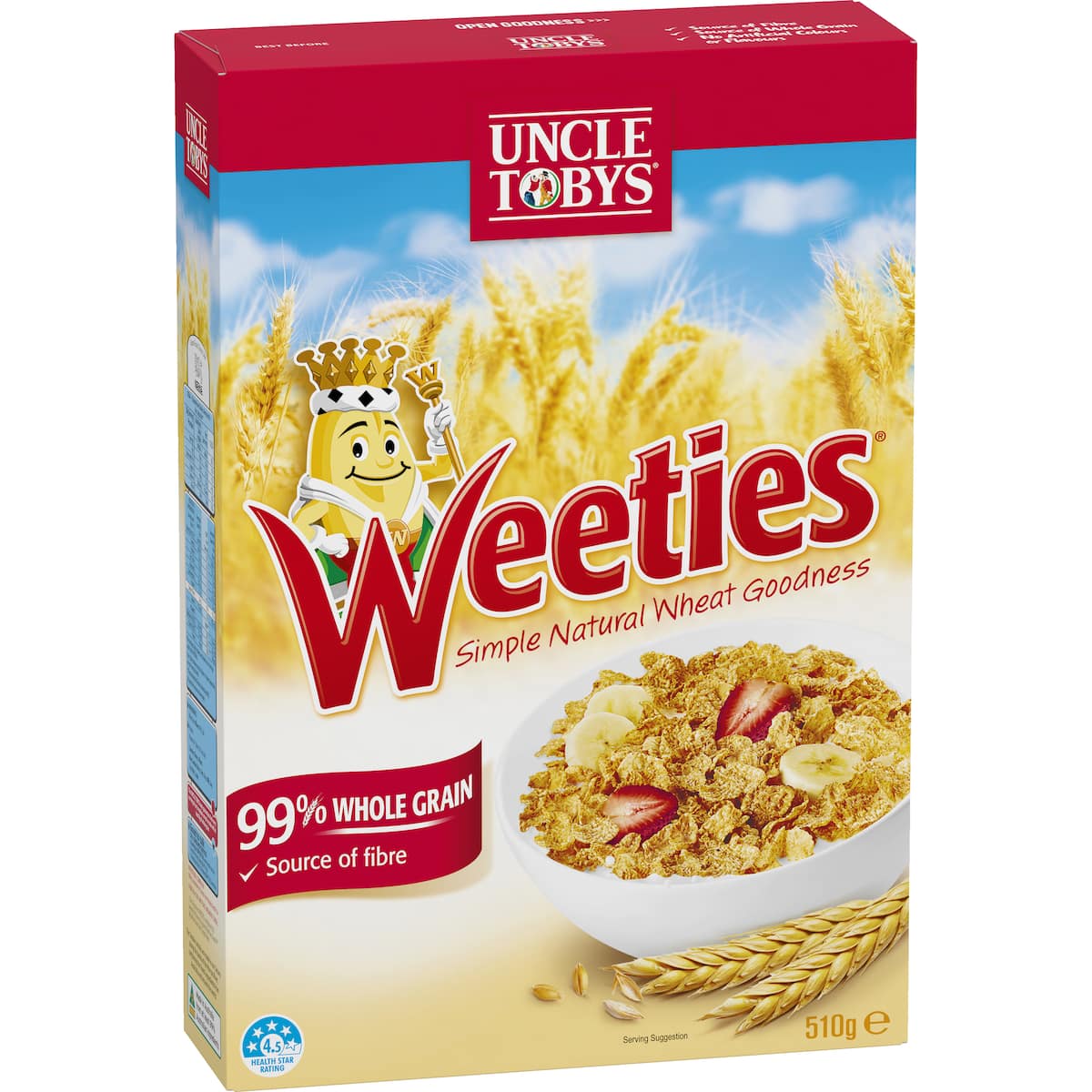 Uncle Tobys Weeties Cereal 510g