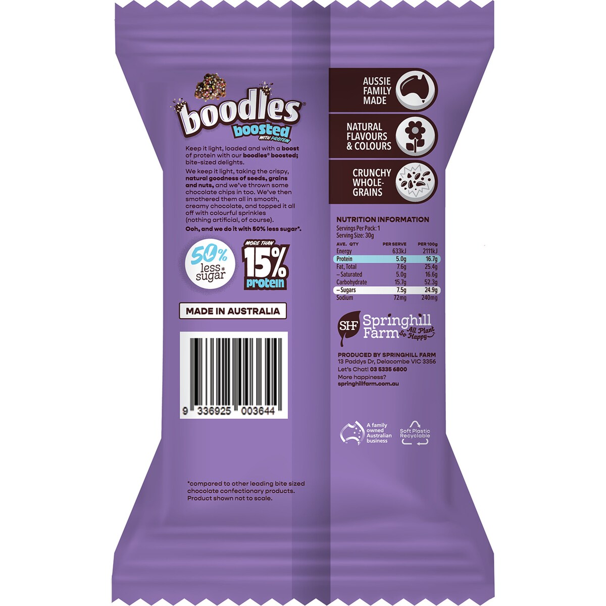 Boodles Boosted Chocolate Speckle 30g