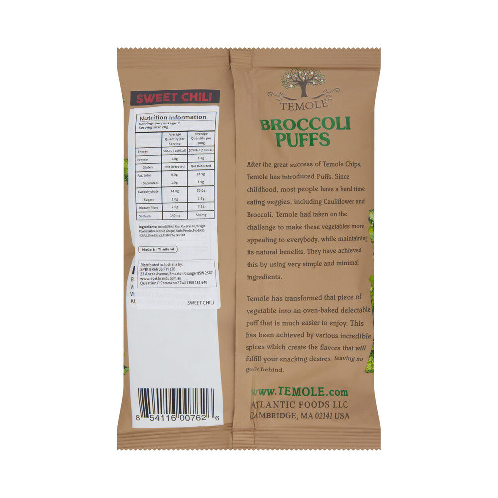 Temole Sweet Chilli Broccoli Puffs - 56g