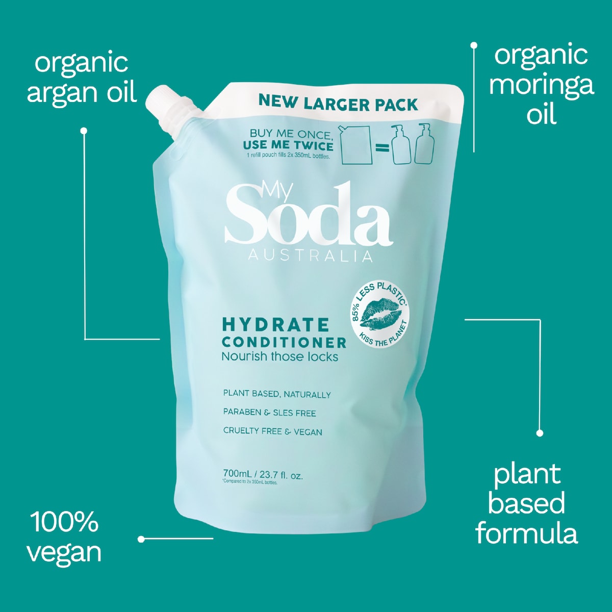 My Soda Hydrate Nourishing Conditioner Refill For Dry & Damaged Hair 700ml