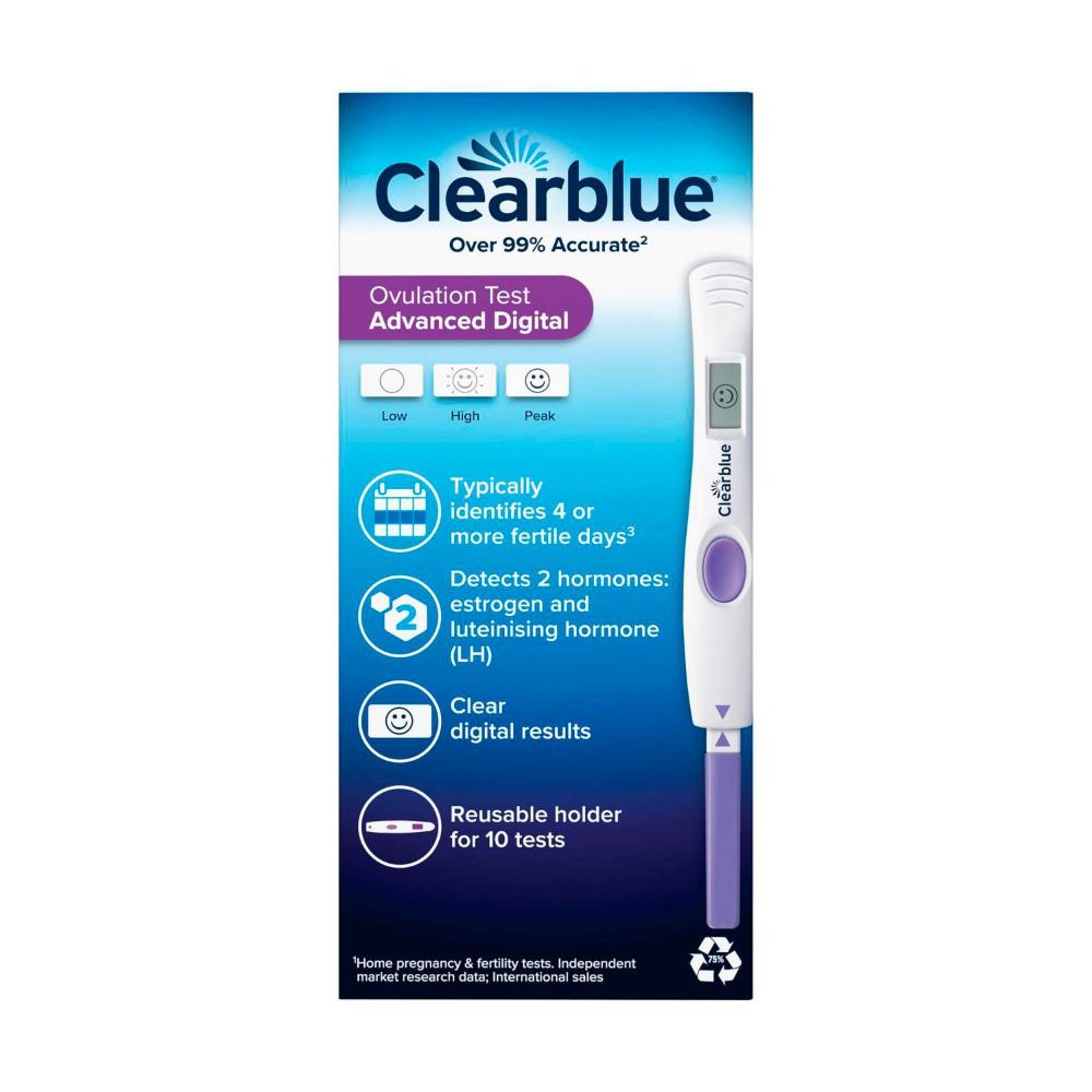 earblue Advanced Digital (dual Hormone) Ovulation Test - 10 Pack
