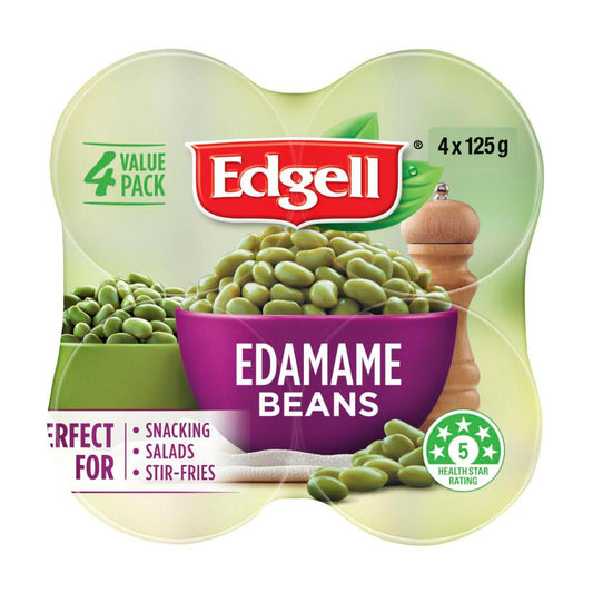 Edgell Edamame Beans Ready To Eat 125g - 4 pack