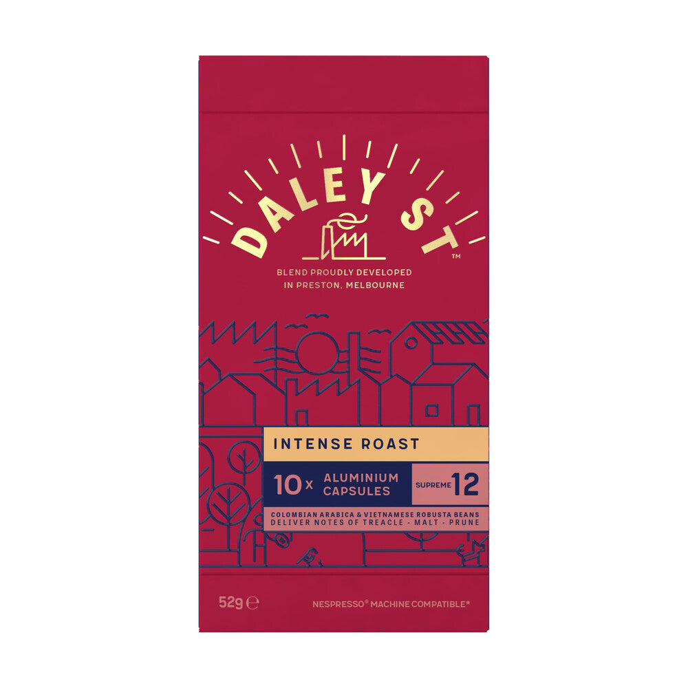 Daley Street Intense Aluminium Nespresso Compatible Coffee Capsules - 10 pack