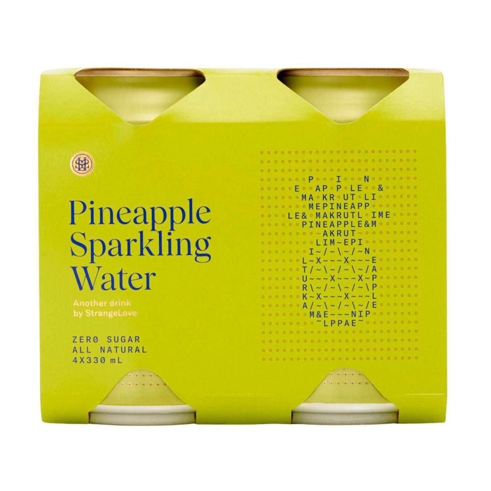Strangelove Pineapple Sparkling Water - 4 pack