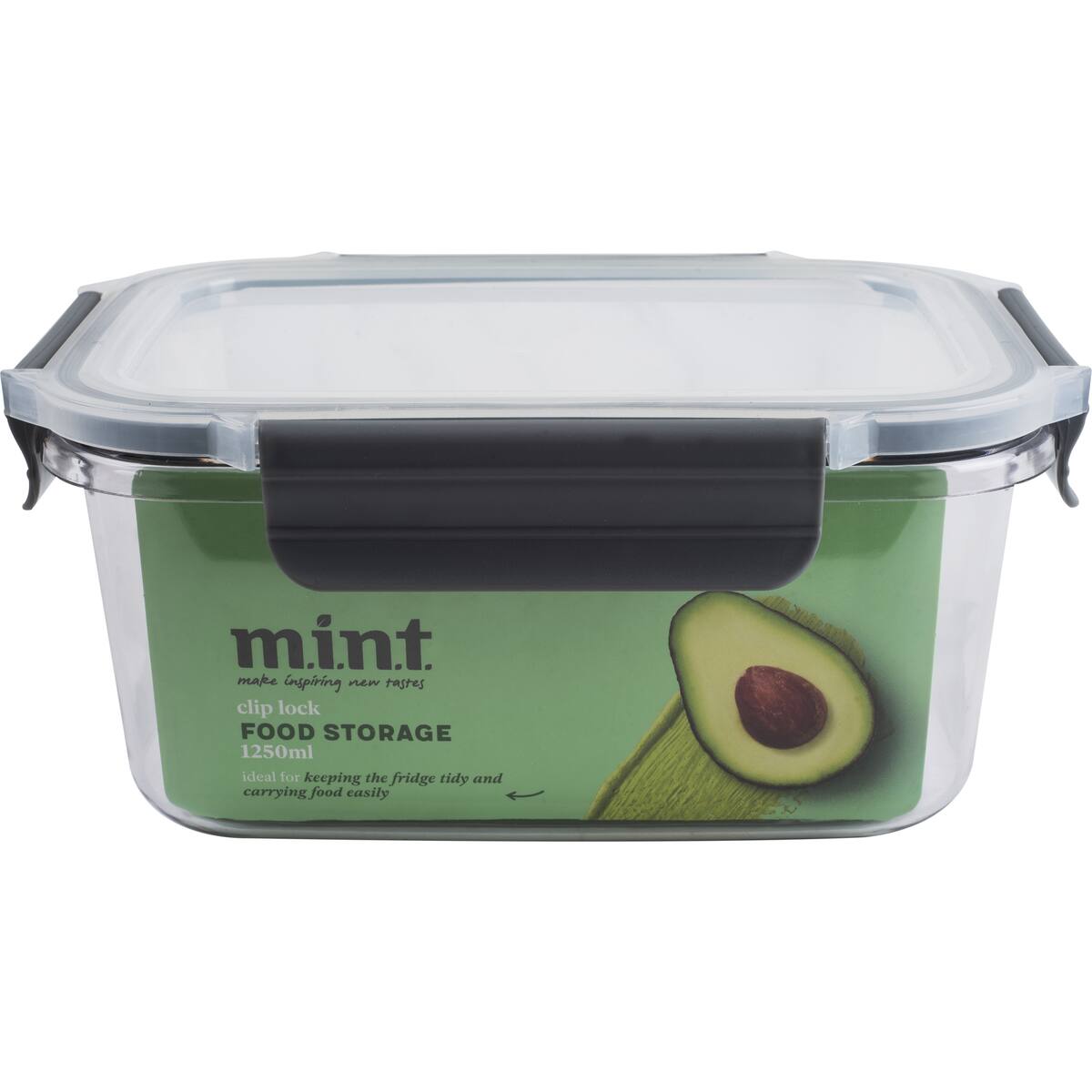 Mint Clip Lock Food Storage Container 1.25l Each