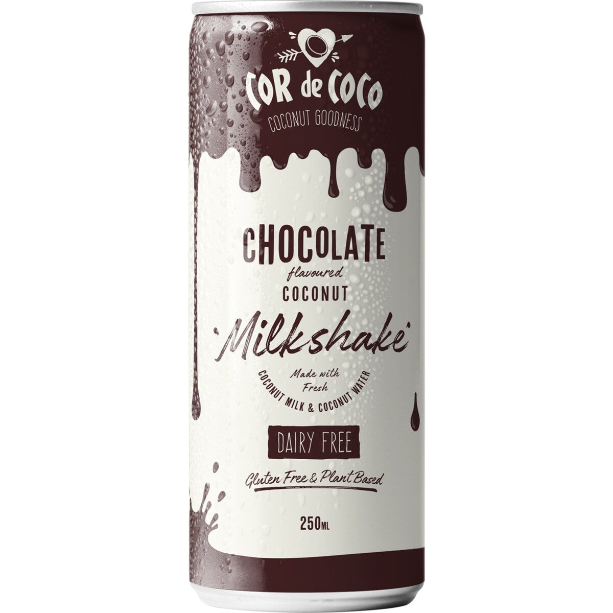 Cor De Coco Chocolate Flavoured Coconut Milkshake Dairy Free 250ml