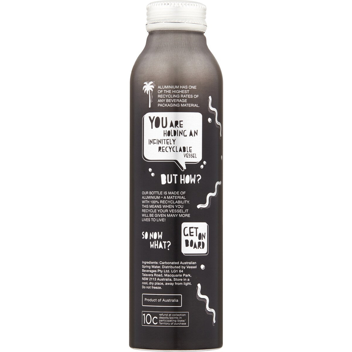 Vessel Sparkling Spring Water 473ml