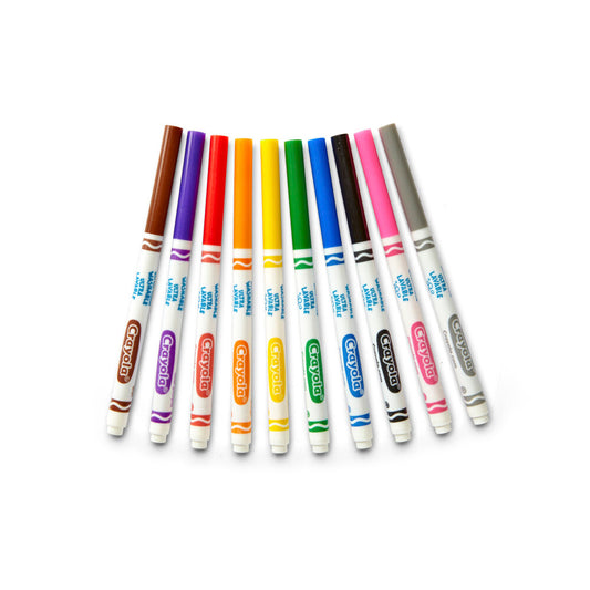 Crayola Ultra ean Fineline Markers - 10 Pack