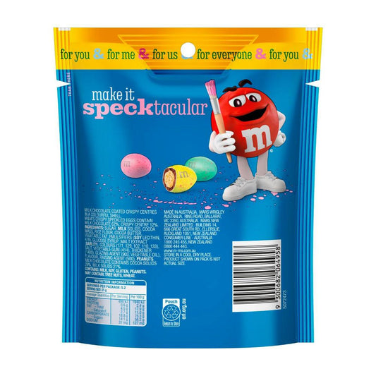 M&Ms Crispy Chocolate Speckled Easter Egg Bag - 130g