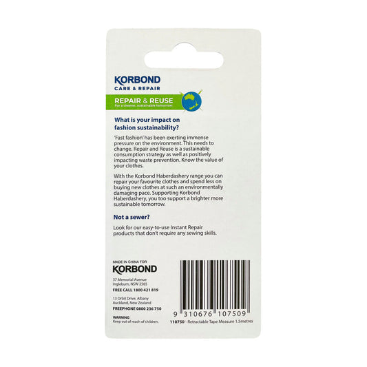 Korbond Retractable Tape Measure - 1 pack