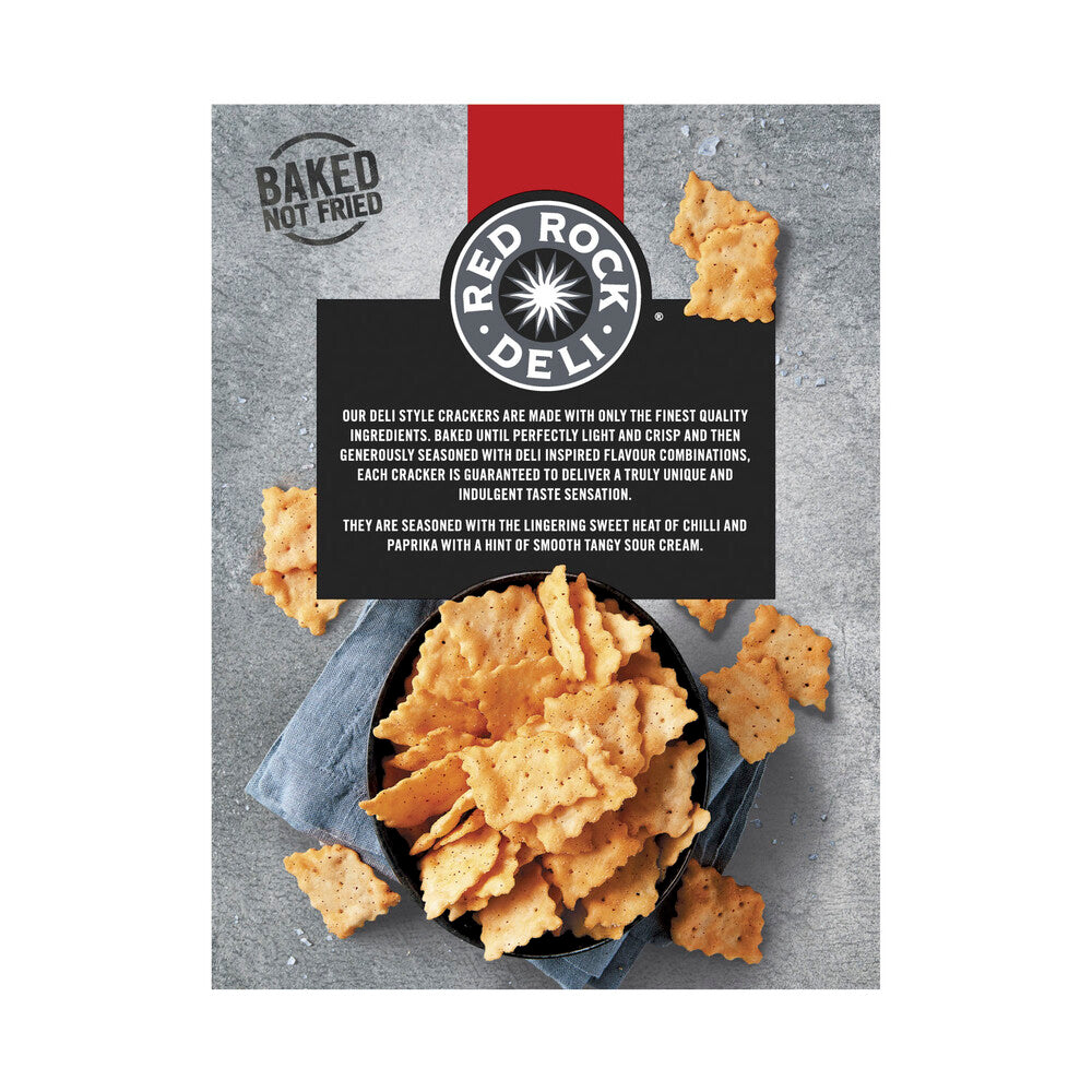 Red Rock Deli Sweet Chilli & Sour Cream Deli Style Crackers - 135g