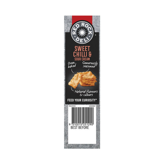 Red Rock Deli Sweet Chilli & Sour Cream Deli Style Crackers - 135g