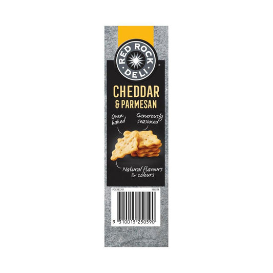 Red Rock Deli Cheddar & Parmesan Deli Style Crackers - 135g