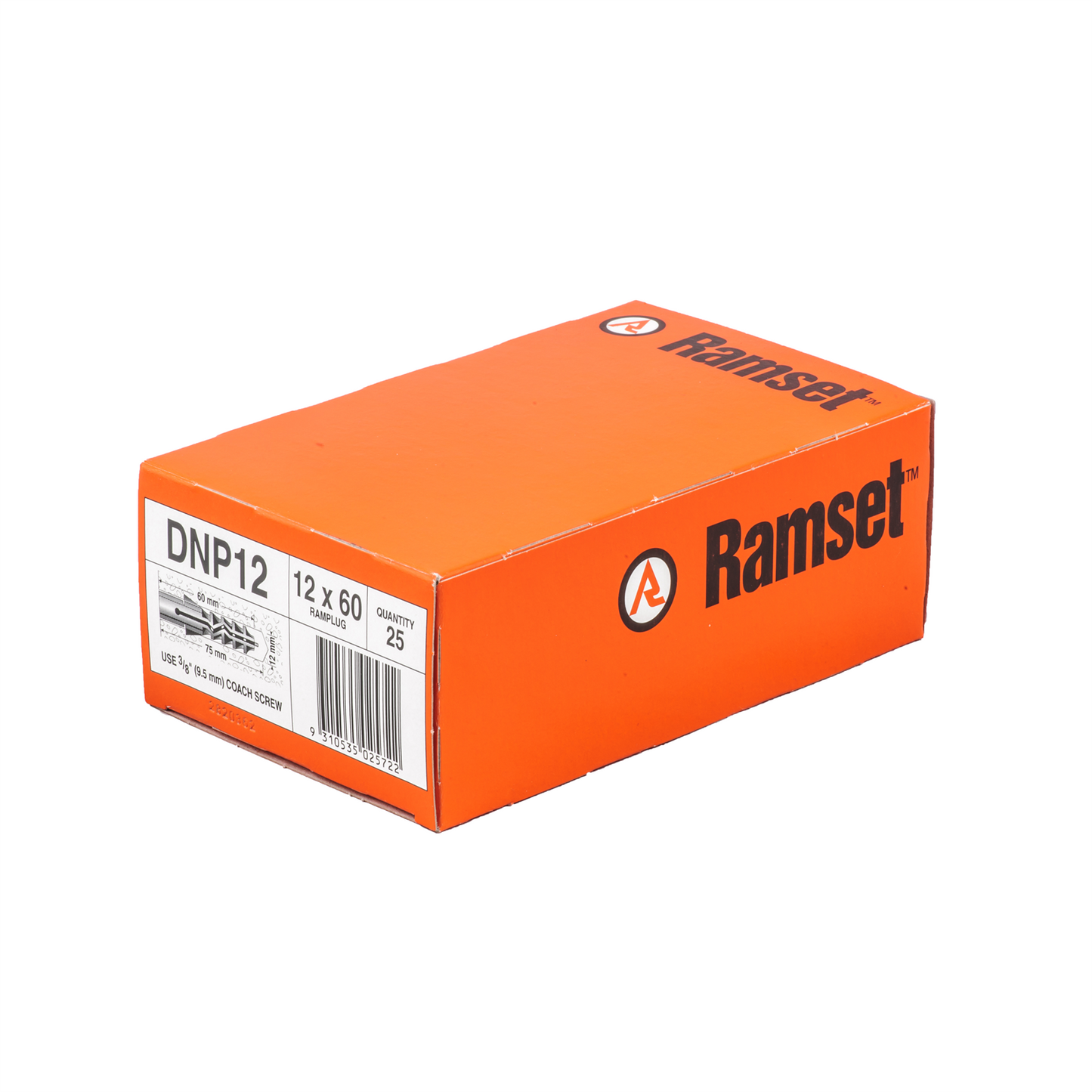 Ramset Ramplug - 12 x 60mm - 25 Pack
