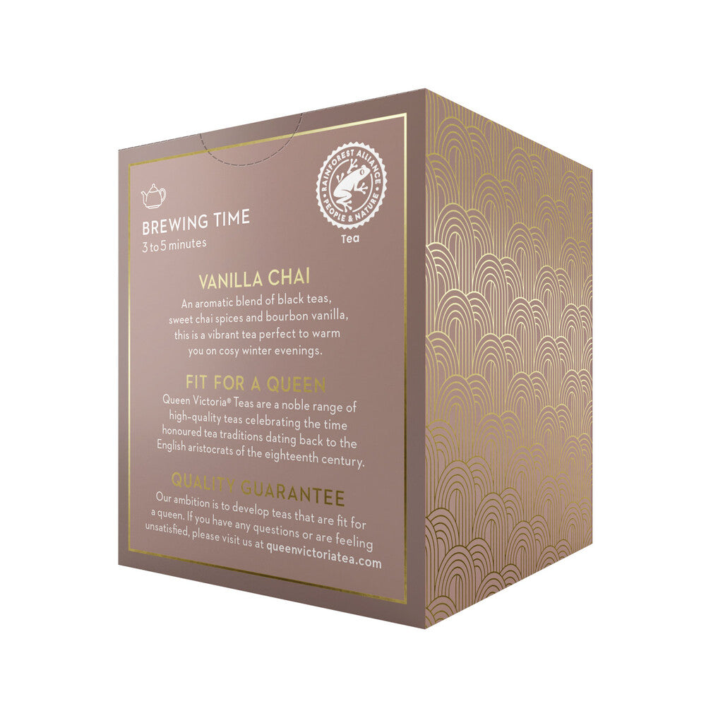 Queen Victoria Vanilla Chai Tea Bags - 10 pack