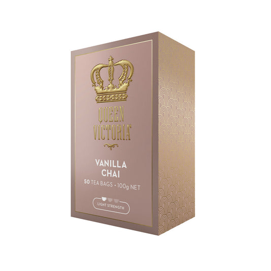 Queen Victoria Vanilla Chai Tea Bags - 50 pack