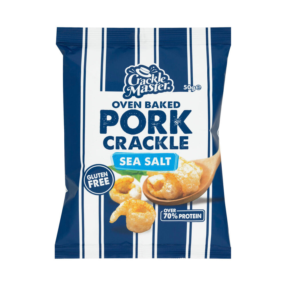 Master Crackles Oven Baked Pork Crackle Sea Salt - 50g