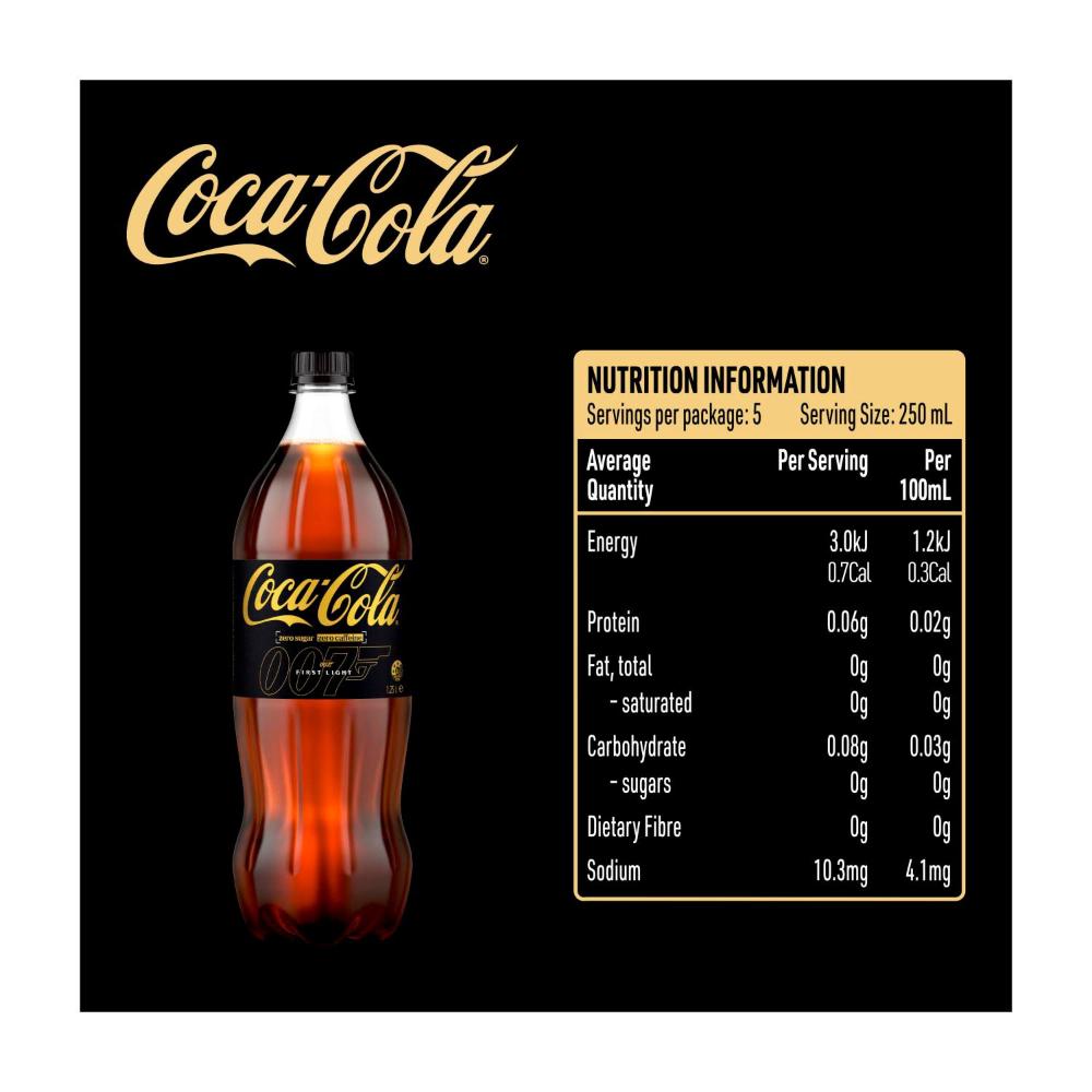 Coca-Cola Zero Sugar Caffeine Free Soft Drink Bottle - 1.25L