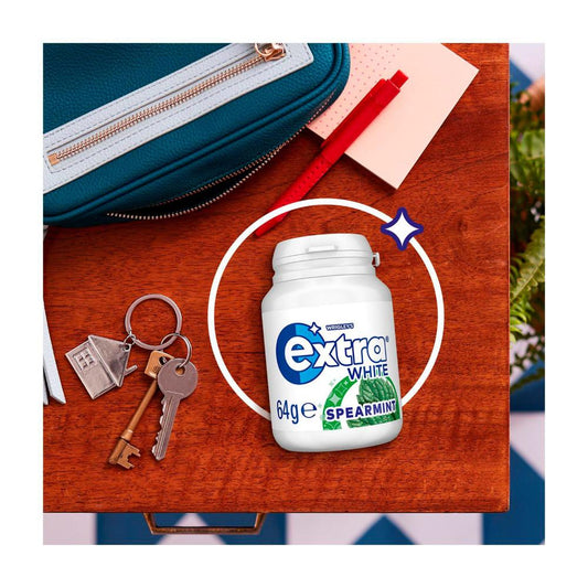 Extra White Spearmint Sugar Free Chewing Gum - 64g