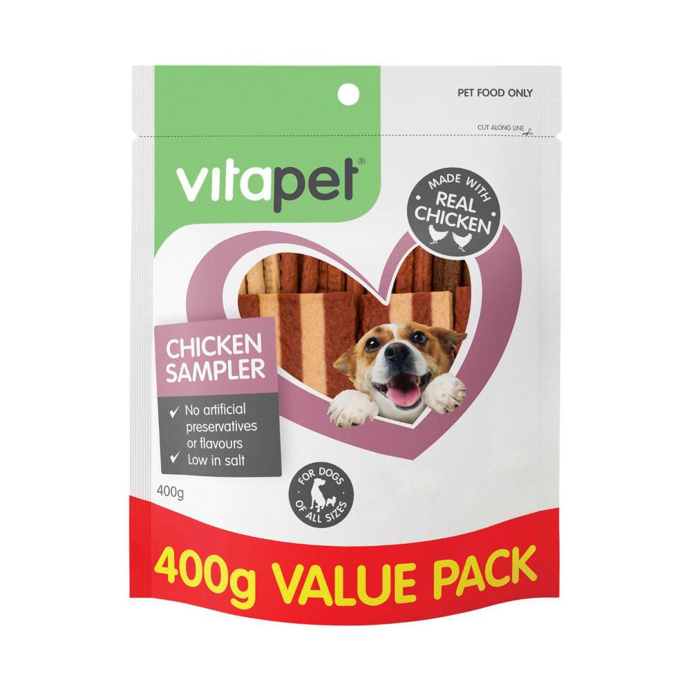 Vitapet Chicken Sampler Jerhigh Dog Treat - 400g