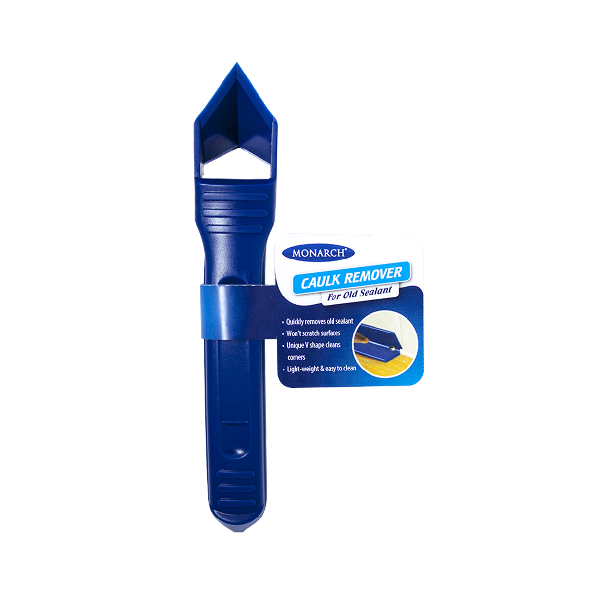 Monarch Caulk Sealant Remover - V-Shape - Plastic - Lightweight Tool
