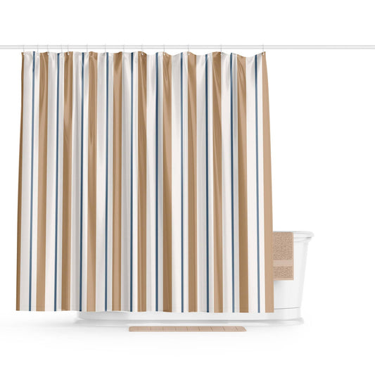 Barelli Nautical Stripes Shower Curtain 180 x 180cm