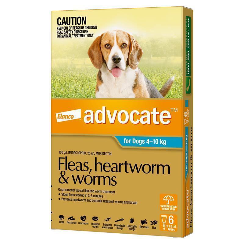 Advocate Dog Medium 4-10KG 6