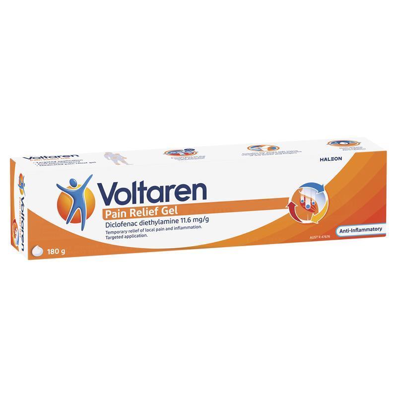 Voltaren Pain Relief Gel 180g Exclusive Size
