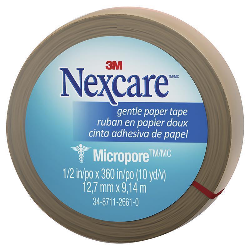 Nexcare Micropore Gentle Paper Tape - Tan 12.7mm x 9.14m