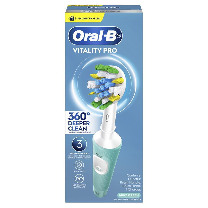 Oral B Power Toothbrush Vitality Pro Deeper Clean Mint Green