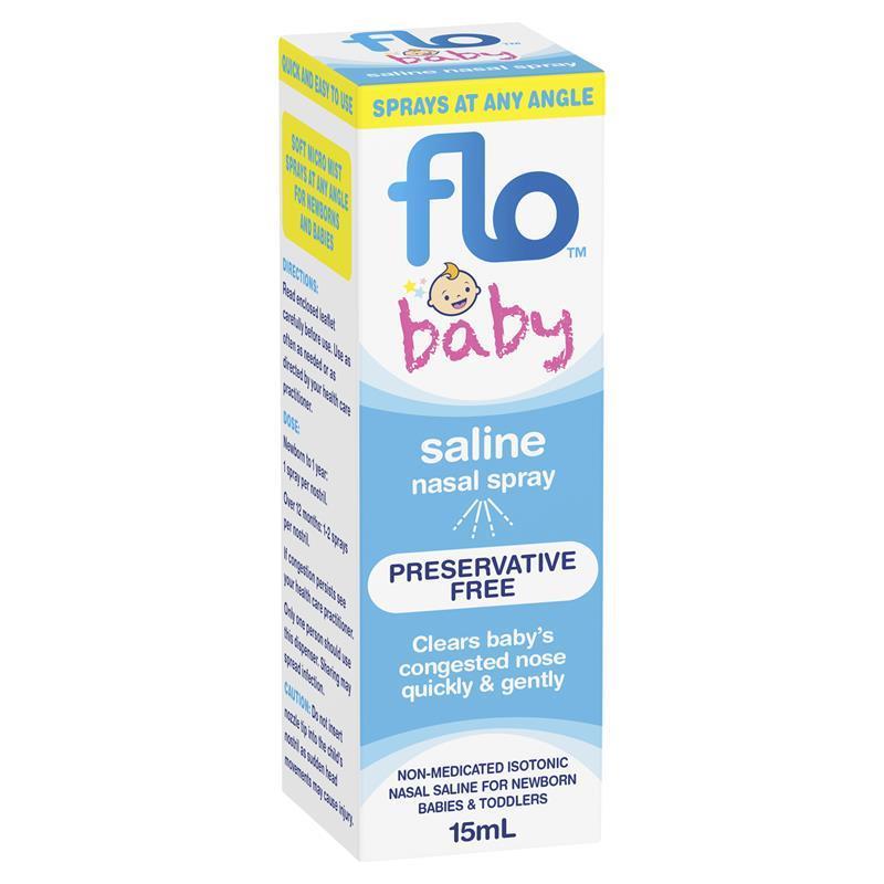 FLO Baby Saline Nasal Spray 15ml