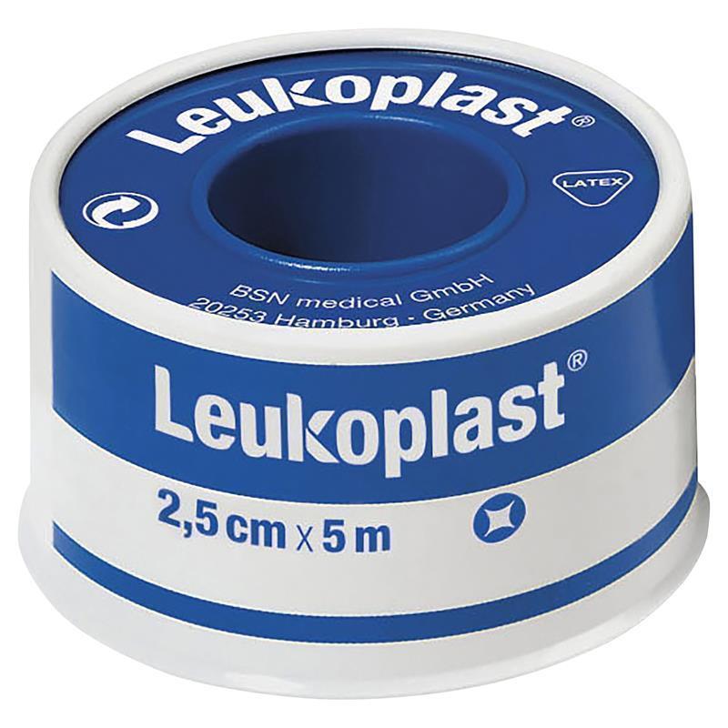 Leukoplast Waterproof Adhesive Bandage 2.5cm x 5m - Reliable Protection for Wounds