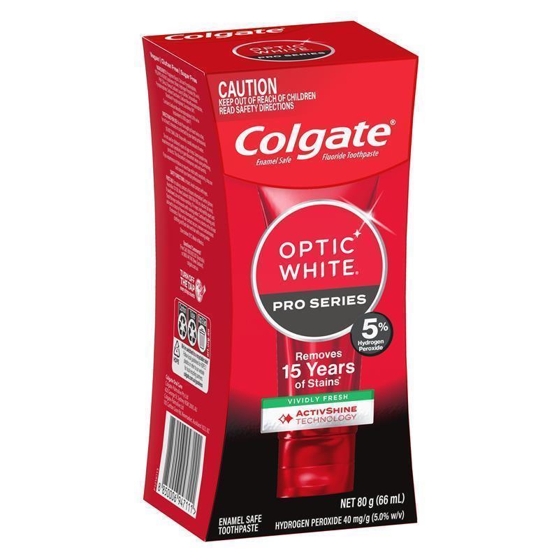 Colgate Toothpaste Optic White Pro Series Vividly Fresh 5% 80g