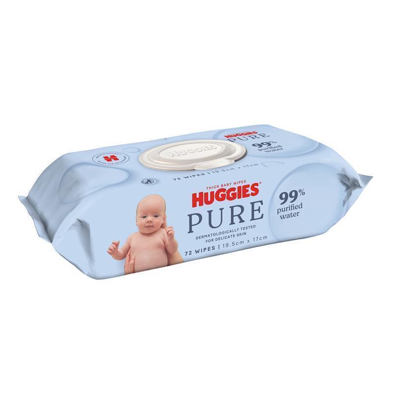 Huggies 99% Water Refill Wipes 72 Pack
