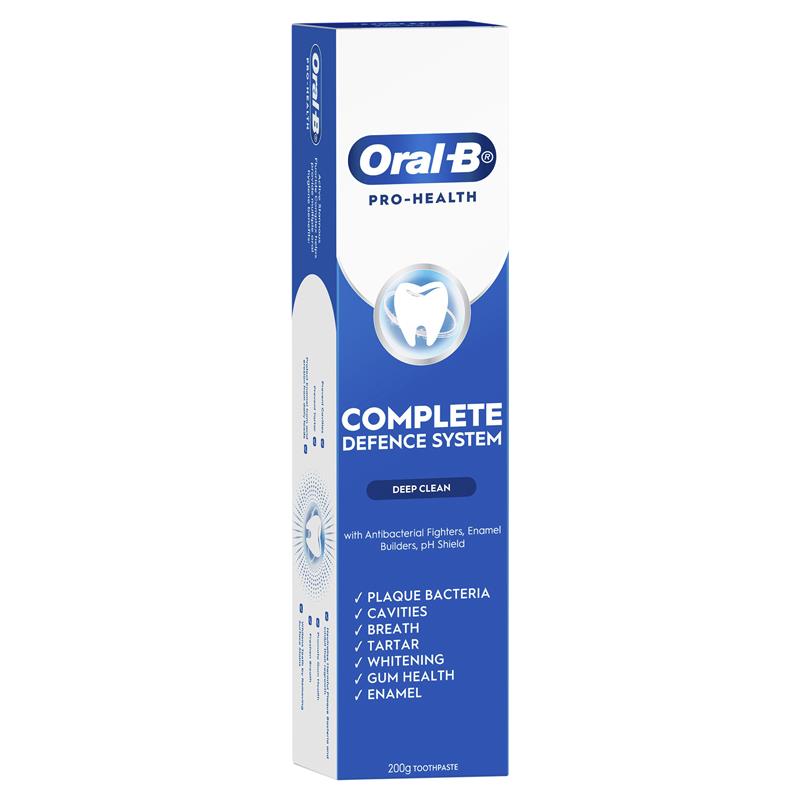 Oral B Toothpaste Pro Health Complete Defence System Deep Clean 200g