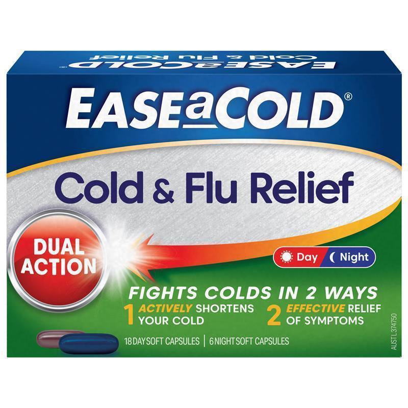 Ease a Cold Cold & Flu Day & Night 24 Capsules