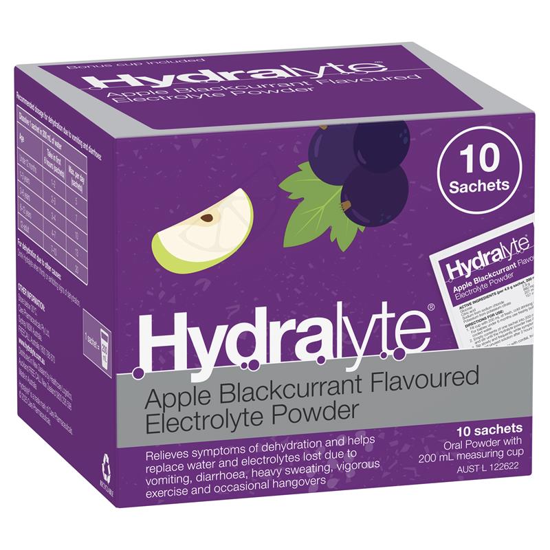 Hydralyte Powder Apple Blackcurrant 5g X 10