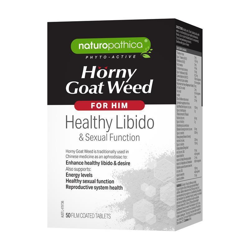 Naturopathica Horny Goat Weed for Him 50 Tablets