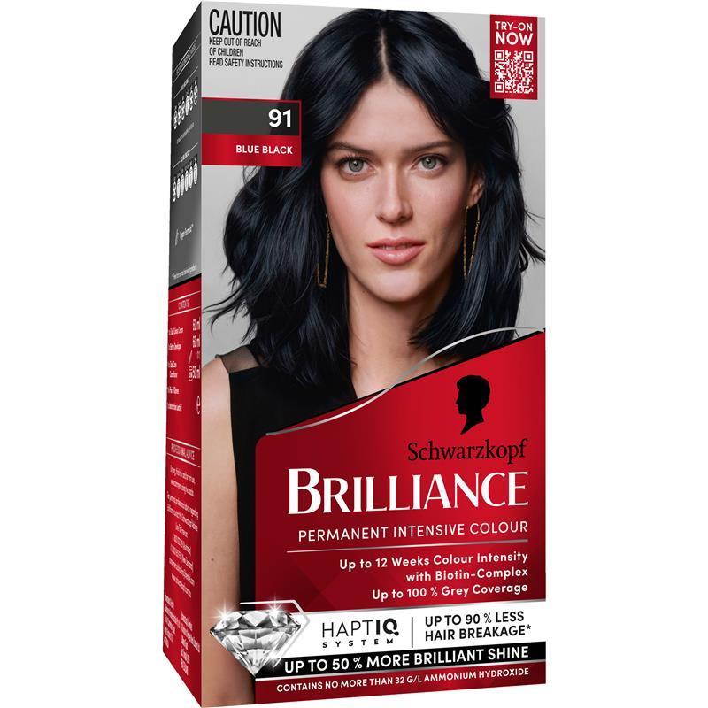 Schwarzkopf Brilliance 91 Blue Black New