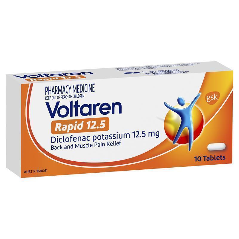 Voltaren Rapid 12.5, Pain Relief Tablets 10